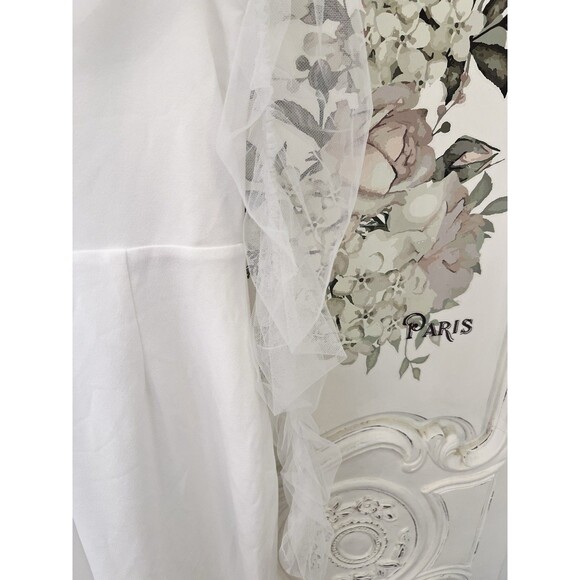 Lulus Beautifully Beloved Dress Women's M White Off the Shoulder Wedding NWT - Picture 11 of 13